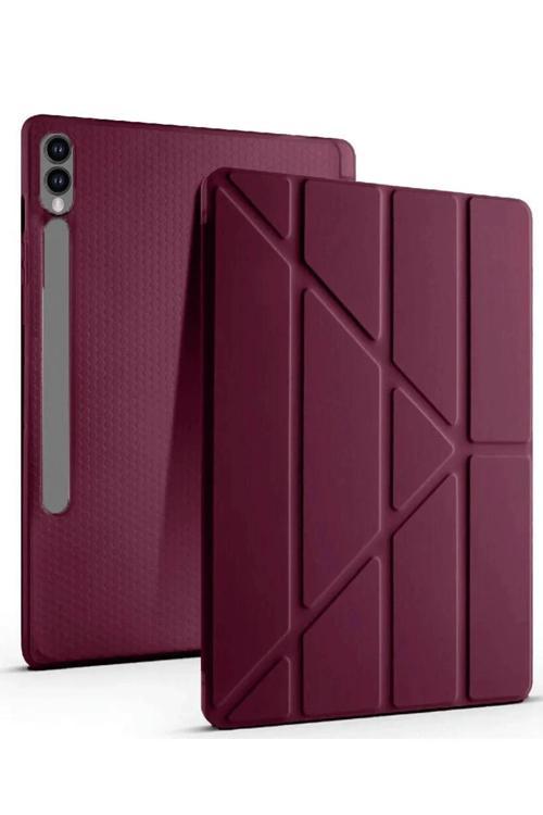 Samsung Galaxy X610 Tab S9 FE Plus 12.4 Kılıf Kalemlikli Mars Tablet Kılıfı - Mor
