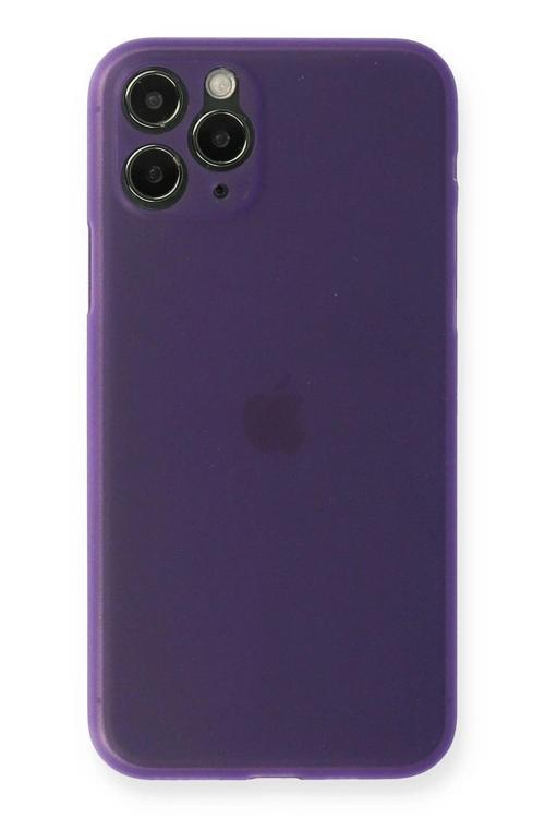 iPhone 11 Pro Max Kılıf PP Ultra İnce Kapak - Mor
