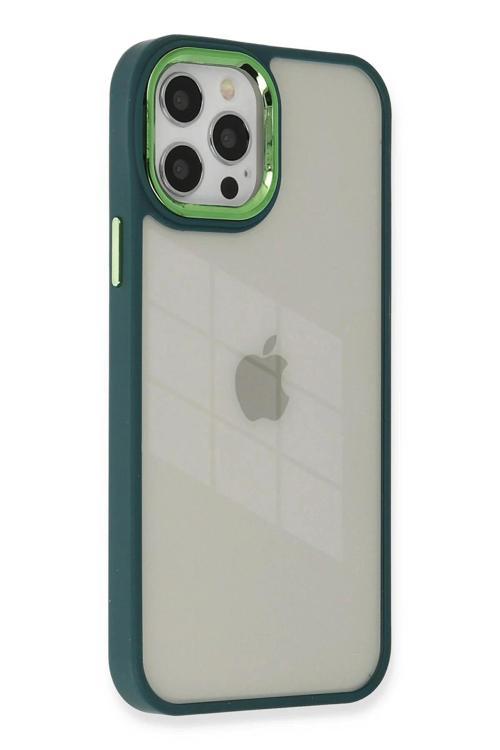 iPhone 12 Pro Max Kılıf Dora Kapak - Haki Yeşil