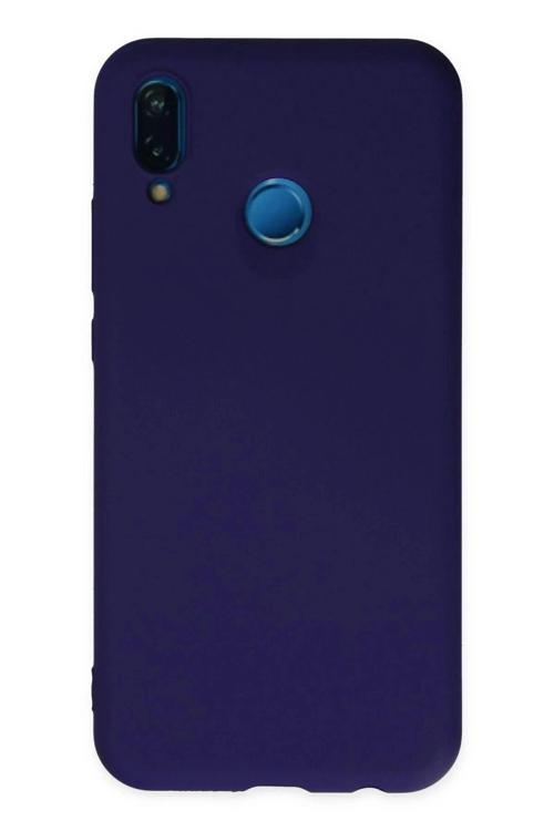 Huawei P20 Lite Kılıf Nano içi Kadife Silikon - Mor