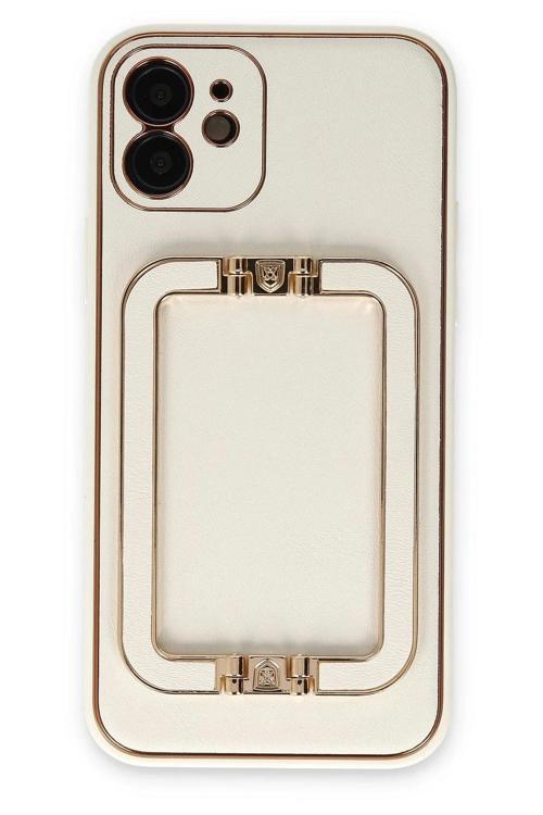 iPhone 12 Kılıf Coco Elit Kapak - Beyaz