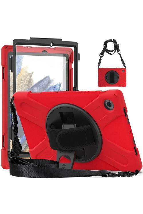 Samsung Galaxy X200 Tab A8 10.5 Kılıf Amazing Tablet Kapak - Kırmızı