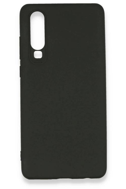 Huawei P30 Kılıf First Silikon - Siyah