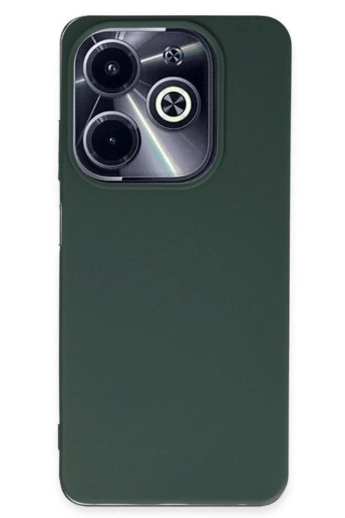 İnfinix Hot 40i Kılıf First Silikon - Koyu Yeşil
