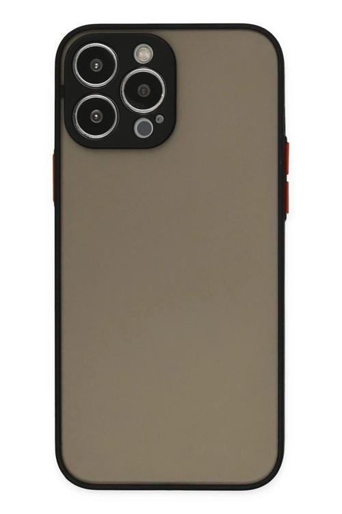 iPhone 13 Pro Kılıf Montreal Silikon Kapak - Siyah