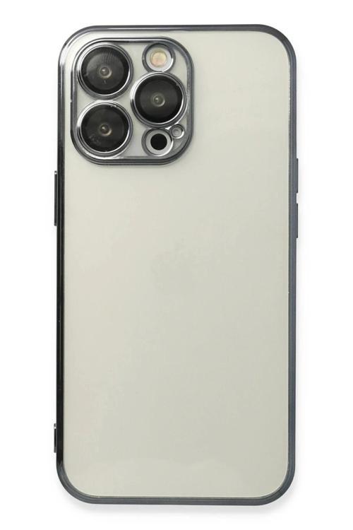 iPhone 13 Pro Max Kılıf Razer Lensli Silikon - Siyah