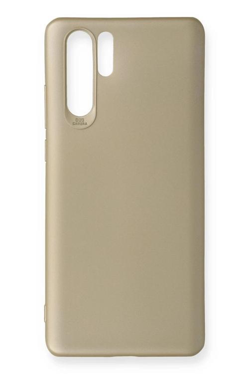 Huawei P30 Pro Kılıf First Silikon - Gold