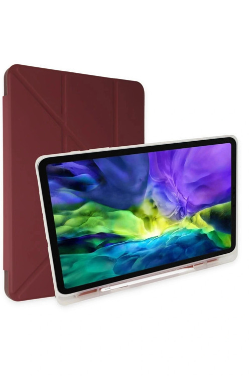 Samsung Galaxy X200 Tab A8 10.5 Kılıf Kalemlikli Mars Tablet Kılıfı - Mor