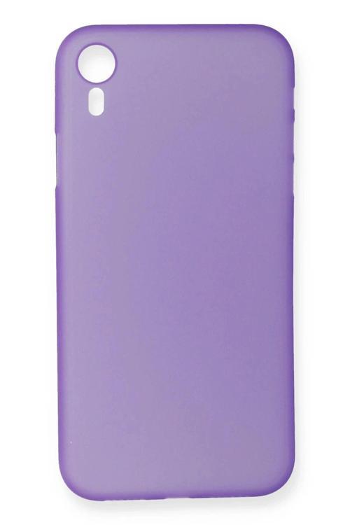 iPhone XR Kılıf PP Ultra İnce Kapak - Mor