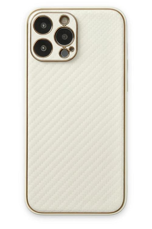 iPhone 13 Pro Kılıf Coco Karbon Silikon - Beyaz