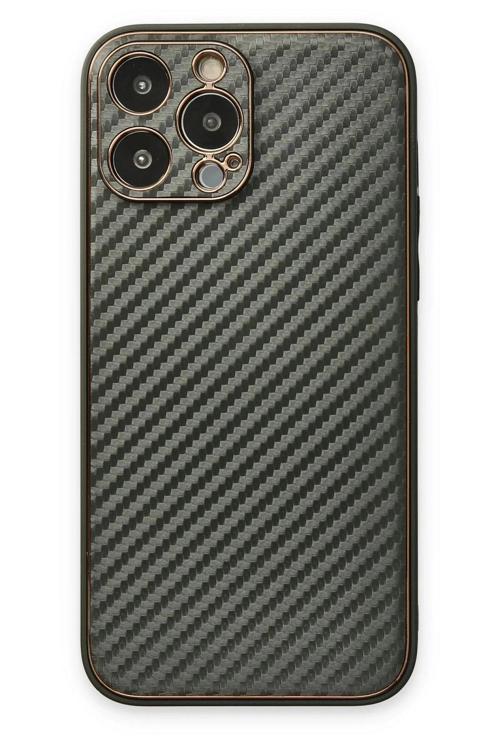 iPhone 13 Pro Kılıf Coco Karbon Silikon - Füme