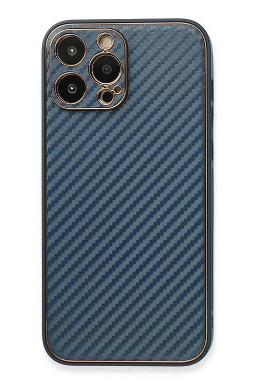 iPhone 13 Pro Kılıf Coco Karbon Silikon - Mavi