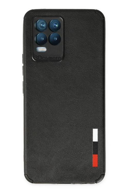 Realme 8 Kılıf Loop Deri Silikon - Siyah