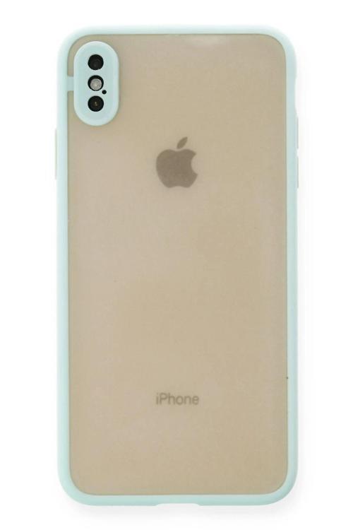 iPhone XS Max Kılıf Montreal Silikon Kapak - Turkuaz