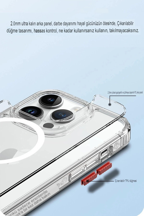 Joko iPhone 15 Pro Max Ramos Magsafe Kapak - Siyah