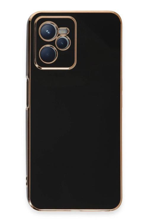 Realme C35 Kılıf Volet Silikon - Siyah