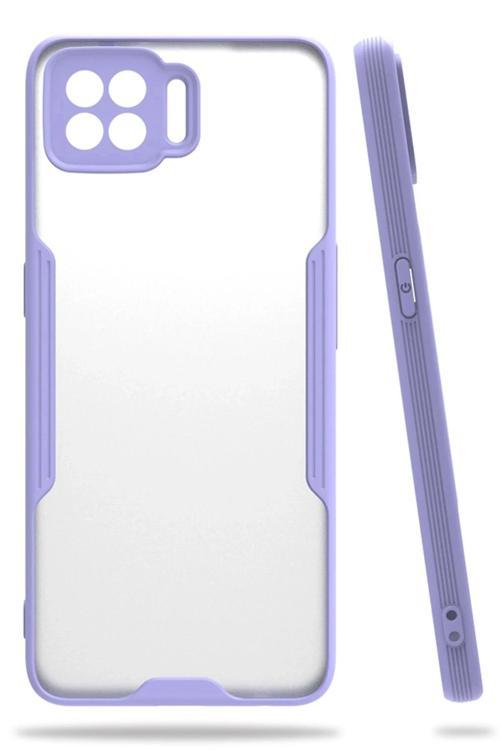 Oppo A73 Kılıf Platin Silikon - Lila