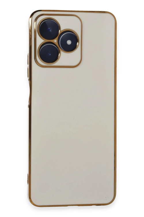 Realme C53 Kılıf Volet Silikon - Beyaz