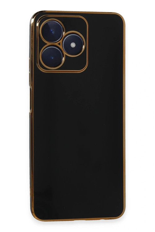 Realme C53 Kılıf Volet Silikon - Siyah
