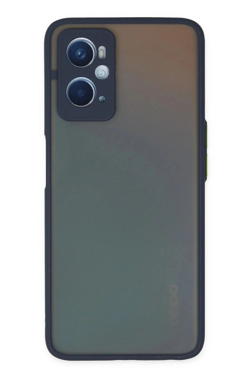 Oppo A96 Kılıf Montreal Silikon Kapak - Lacivert
