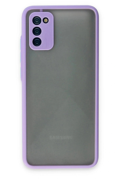 Samsung Galaxy A02S Kılıf Montreal Silikon Kapak - Mor