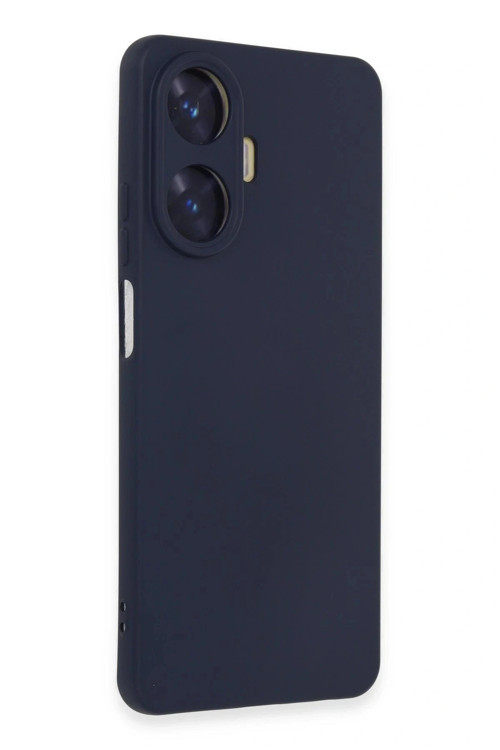 Realme C55 Kılıf Nano içi Kadife Silikon - Mor