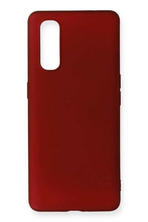 Oppo Find X2 Kılıf First Silikon - Bordo