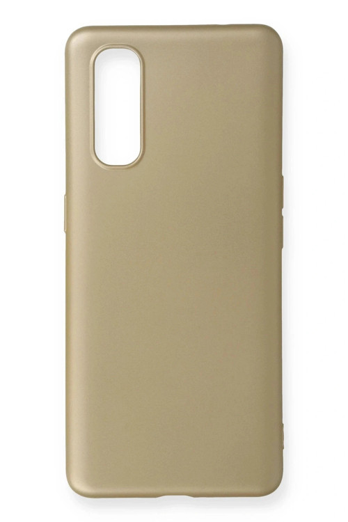 Oppo Find X2 Kılıf First Silikon - Gold