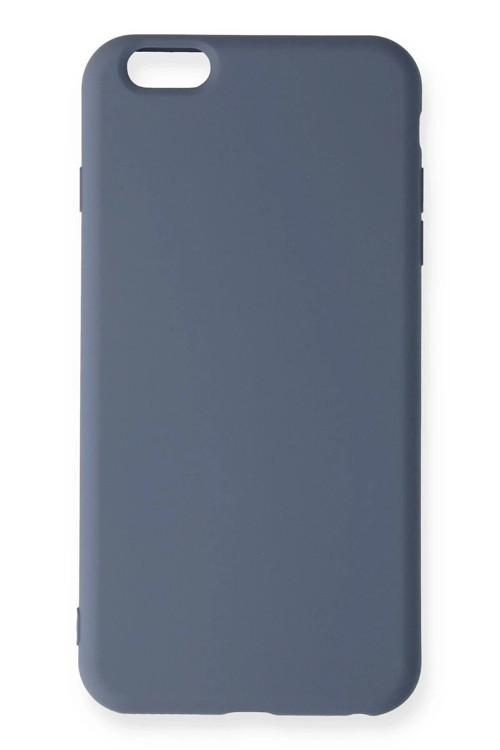 iPhone 6 Plus Kılıf Nano içi Kadife Silikon - Gri