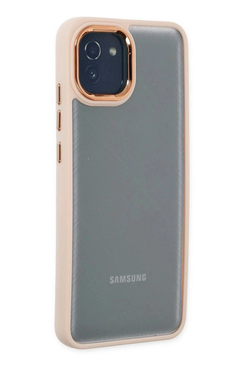 Samsung Galaxy A03 Kılıf Dora Kapak - Pudra