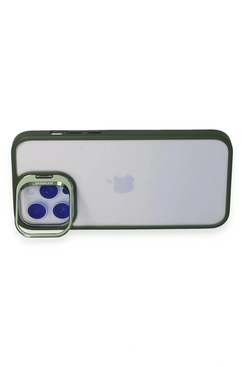 Joko iPhone 14 Pro Kılıf Roblox Lens Standlı Kapak - Koyu Yeşil