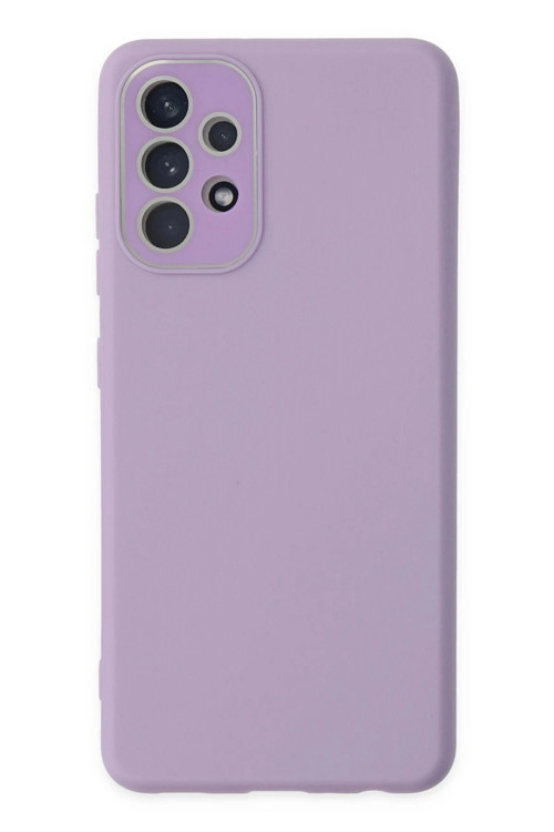 Samsung Galaxy A33 5G Kılıf Lansman Glass Kapak - Lila