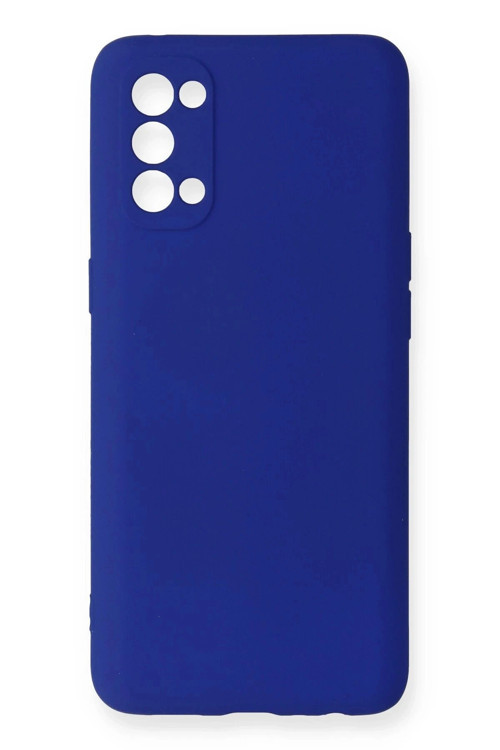 Oppo Reno 4 Kılıf First Silikon - Lacivert