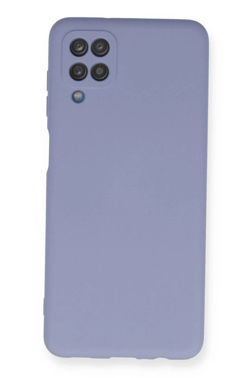 Samsung Galaxy A12 Kılıf Nano içi Kadife Silikon - Lila