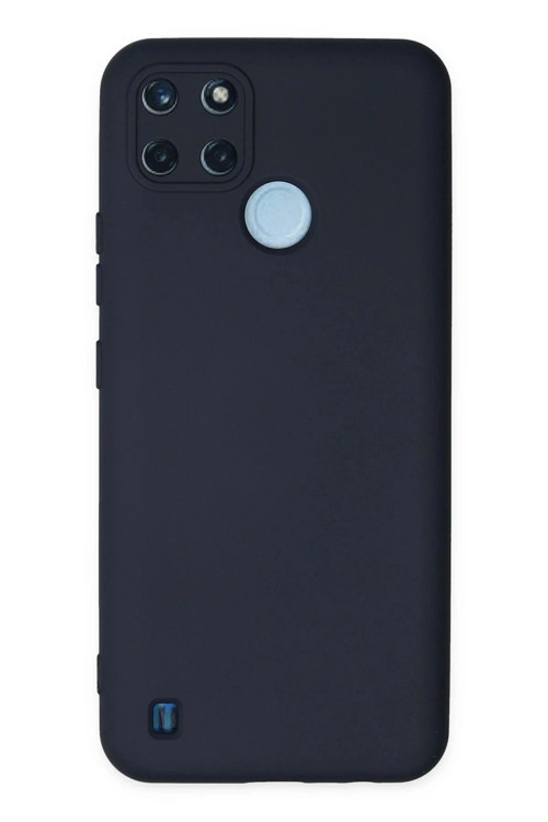 Realme C25Y Kılıf Nano içi Kadife Silikon - Lacivert