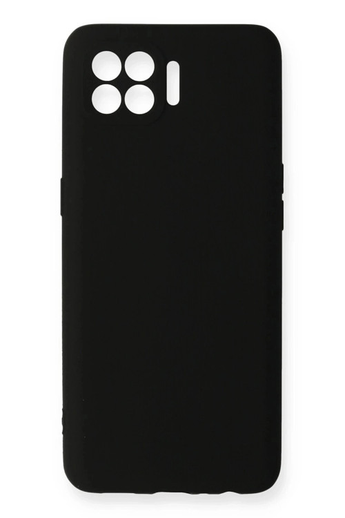 Oppo Reno 4 Lite Kılıf First Silikon - Siyah