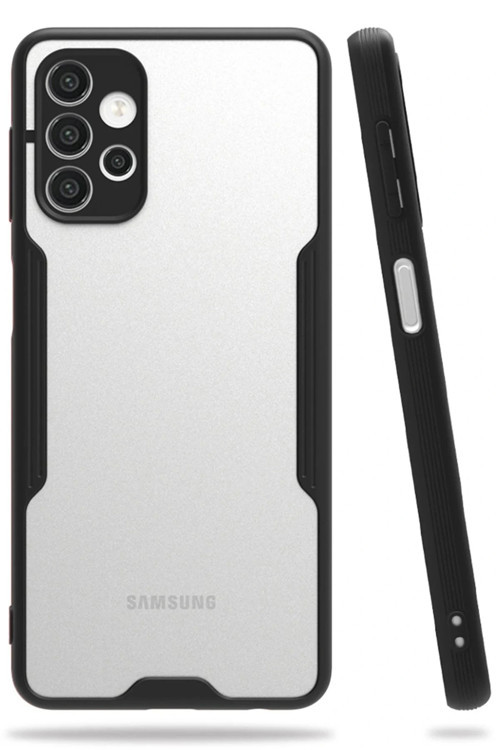 Samsung Galaxy A52 Kılıf Platin Silikon - Siyah