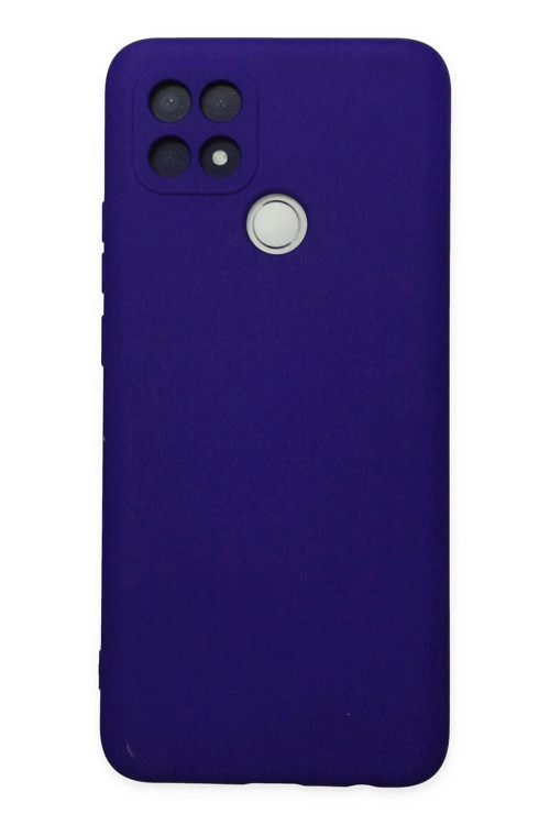 Oppo A15 Kılıf Nano içi Kadife Silikon - Mor