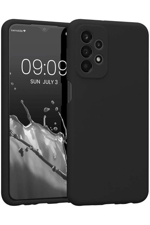 Samsung Galaxy A13 4G Kılıf First Silikon - Siyah