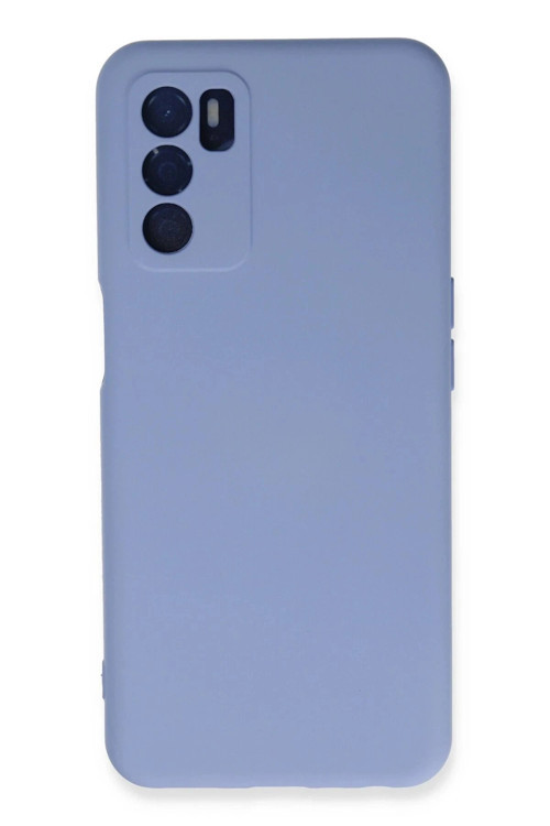 Oppo A16 Kılıf Nano içi Kadife Silikon - Lila
