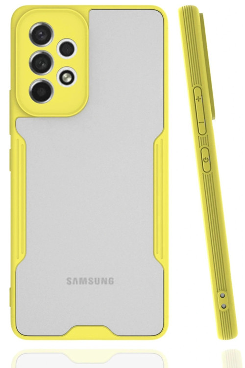 Samsung Galaxy A33 5G Kılıf Platin Silikon - Sarı
