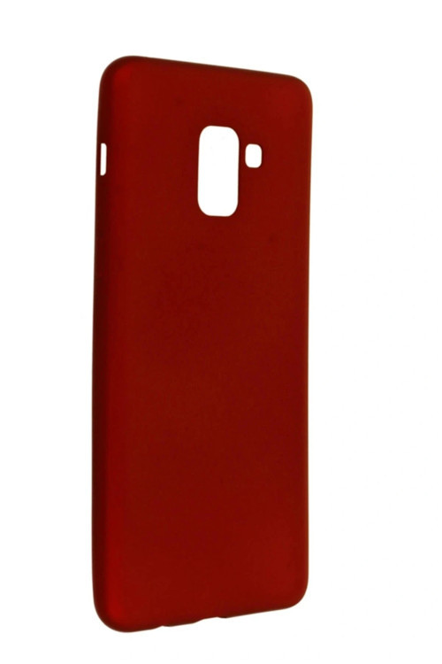 Samsung Galaxy A8 Plus 2018 Kılıf First Silikon - Bordo