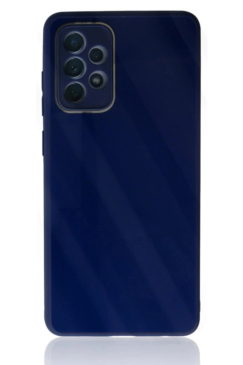 Samsung Galaxy A53 5G Kılıf Glass Kapak - Lacivert