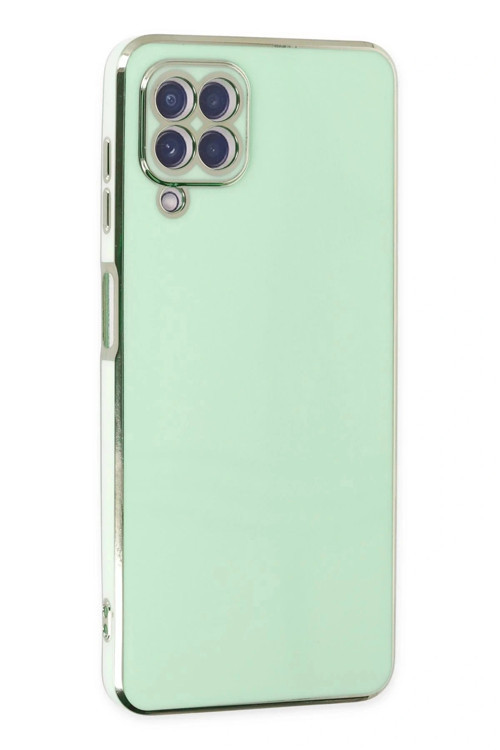 Samsung Galaxy A22 Kılıf Volet Silikon - Açık Yeşil