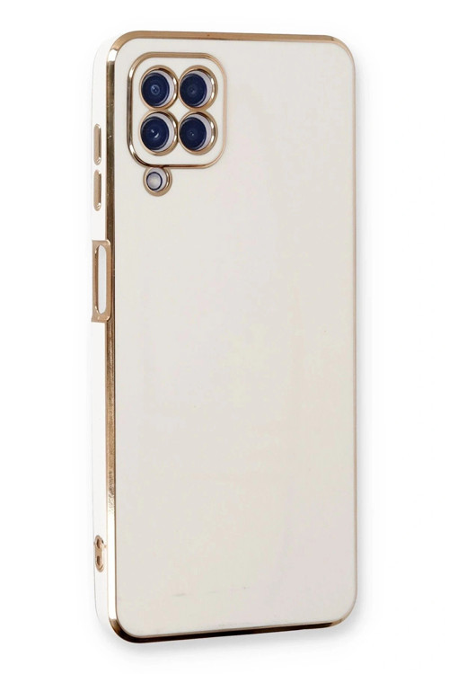 Samsung Galaxy A22 Kılıf Volet Silikon - Beyaz