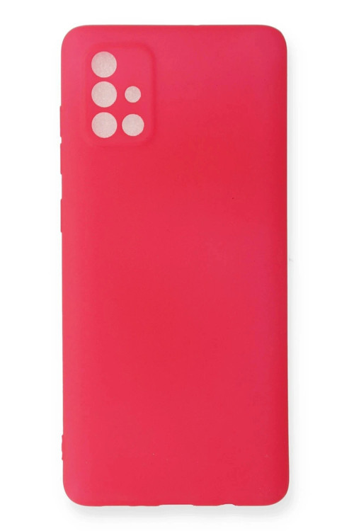 Samsung Galaxy A71 Kılıf First Silikon - Pembe