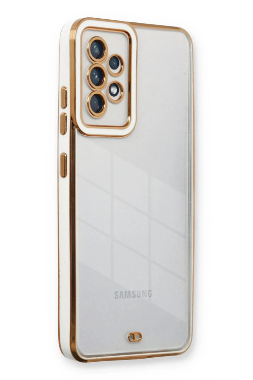 Samsung Galaxy A23 4G Kılıf Liva Lens Silikon - Beyaz