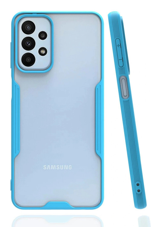 Samsung Galaxy A23 4G Kılıf Platin Silikon - Mavi