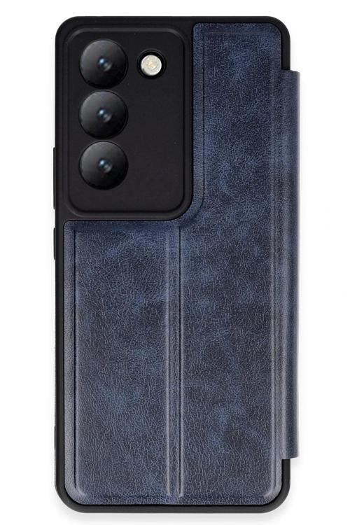 Vivo V30 Lite 4G Kılıf Flip Cover - Lacivert