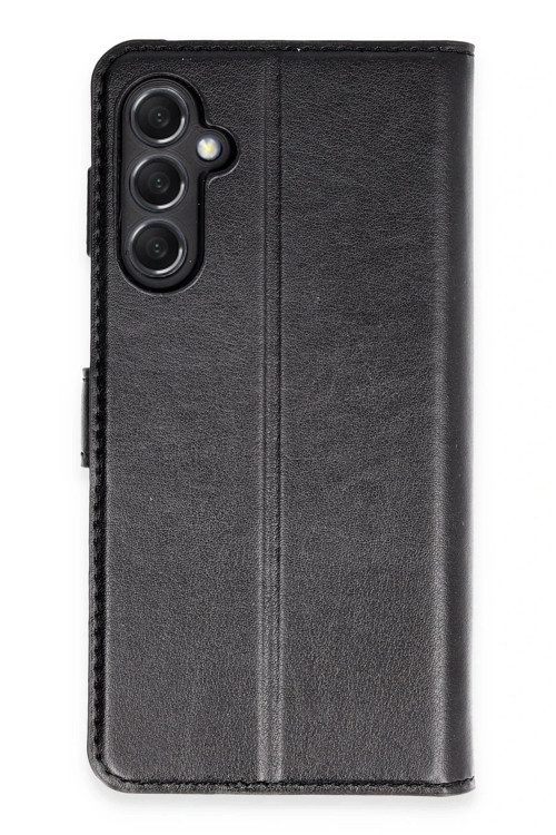 Samsung Galaxy M34 5G Kılıf Trend S Plus Kapaklı Kılıf - Siyah